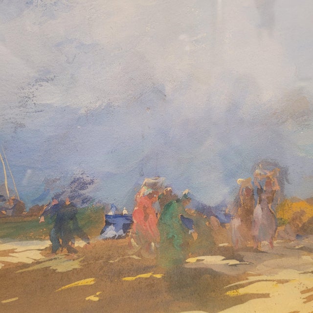 S. Nanzy, Squall in the Landes, 1890, Gouache and Watercolor on Cardboard, Framed For Sale - Image 18 of 18