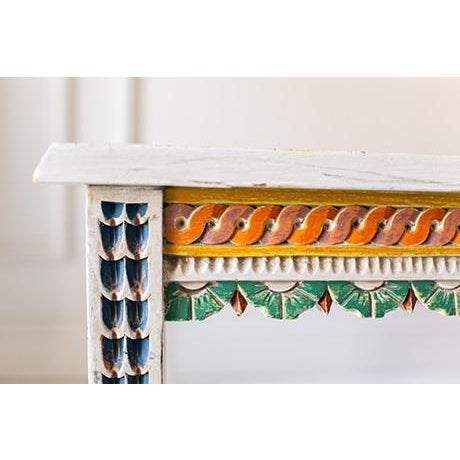Wood Vintage Hand Carved Coffee Table For Sale - Image 7 of 17