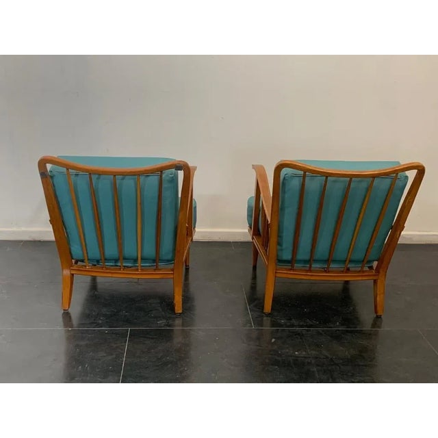 Maple Lounge Chairs by Paolo Buffa, 1950s, Set of 3 For Sale - Image 17 of 18