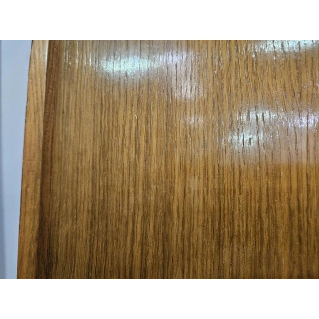 Wooden Wall Coat Hanger with Brass Hangers, 1950 For Sale - Image 17 of 18