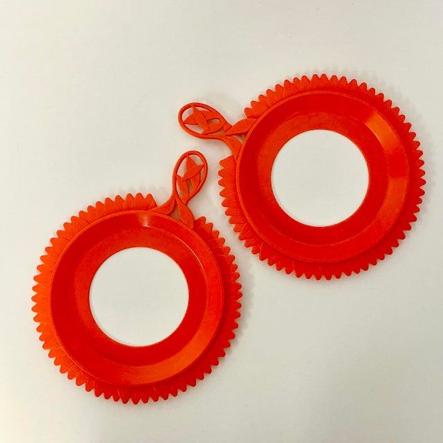 1960s Mid-Century Boho Chic Picnic Paper Plate Holders - Set of 8 For Sale - Image 9 of 13