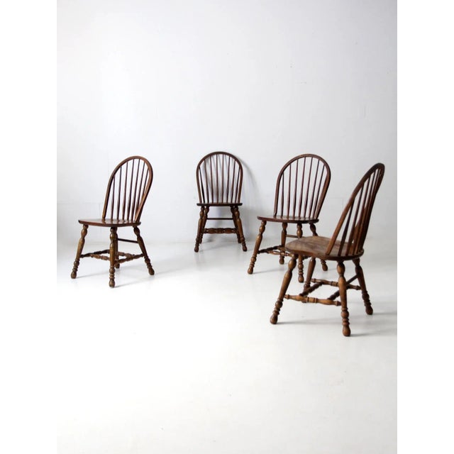 Vintage Dining Chairs Set of 4 For Sale - Image 9 of 11