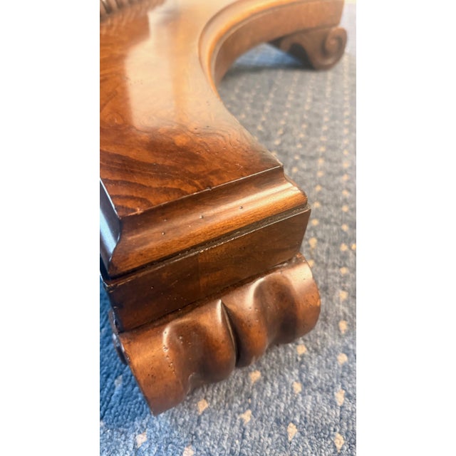 Brown 1990s Attributed to Ralph Lauren for Henredon Regency Style Inlaid 54” Round Dining Table For Sale - Image 8 of 11