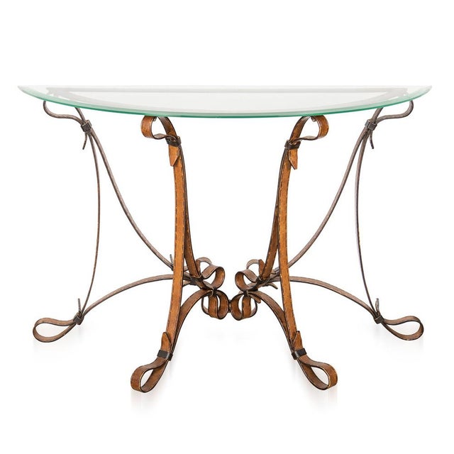 Vintage Console in Wrought Iron, 1980 For Sale - Image 12 of 12