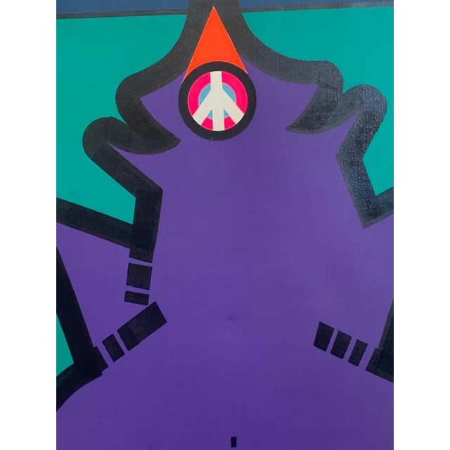 Anarchic anthropomorphic element, mixed technique with material contribution on canvas, 1968 Renato Volpini. This piece...