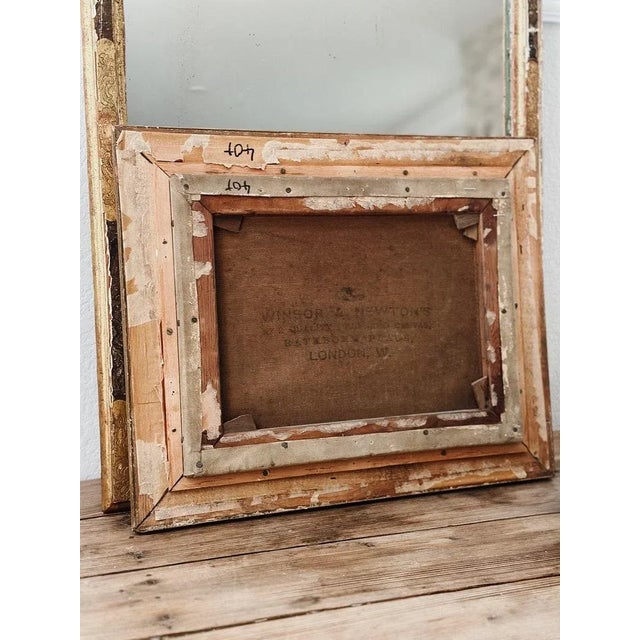 19th Century Original Antique European Oil Painting, Rural Cottage Scene by R.nolde For Sale - Image 5 of 6