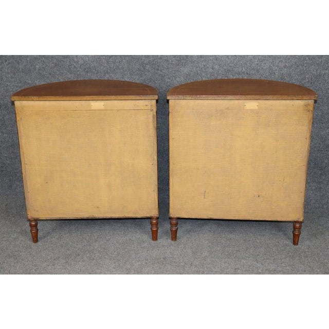 English Clear All Fine Pair English Satinwood Adams Style With Paint Decoration 1920s Era Commodes For Sale - Image 3 of 16