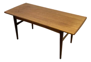Mid Century Modern Danish Convertible Coffee Table - Desk - Dining Table – Vintage Space Saving Furniture, C. 1960's