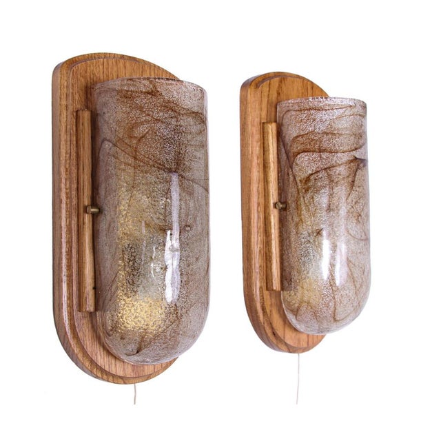 Modernist Wall Sconces in Amber Murano Glass, Germany, 1960s, Set of 2 For Sale - Image 9 of 9