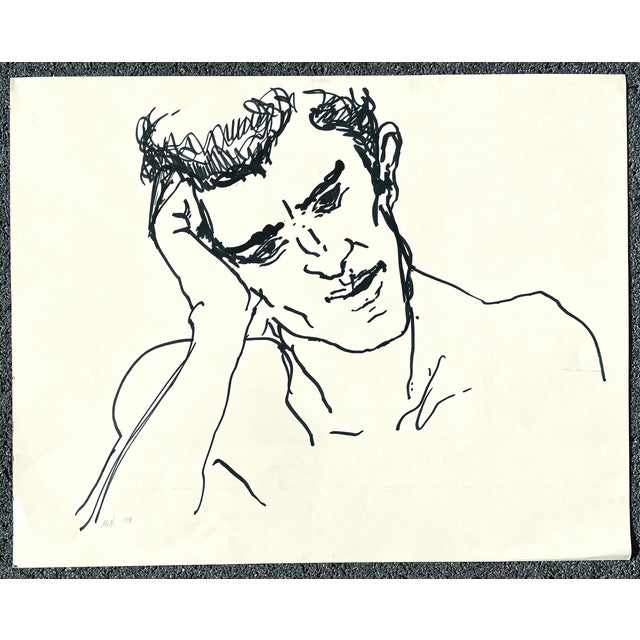 Drawing from the estate of Northwest School artist Neil Meitzler (1930 - 2009). Signed and dated lower left. Meitzler's...