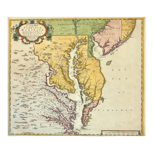 Chesapeake Bay: Virginia, Maryland, Pennsylvania & New Jersey Original Map by Senex, 1721