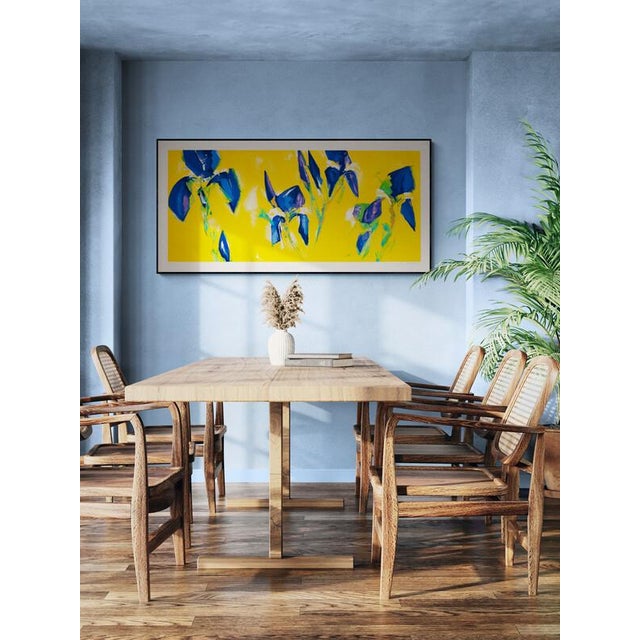 "IV Iris" - 2001 Color silkscreen print on Magnani Pescia paper, 30/30 gsm. 310 75 x 155 cm Signed and numbered by hand by...