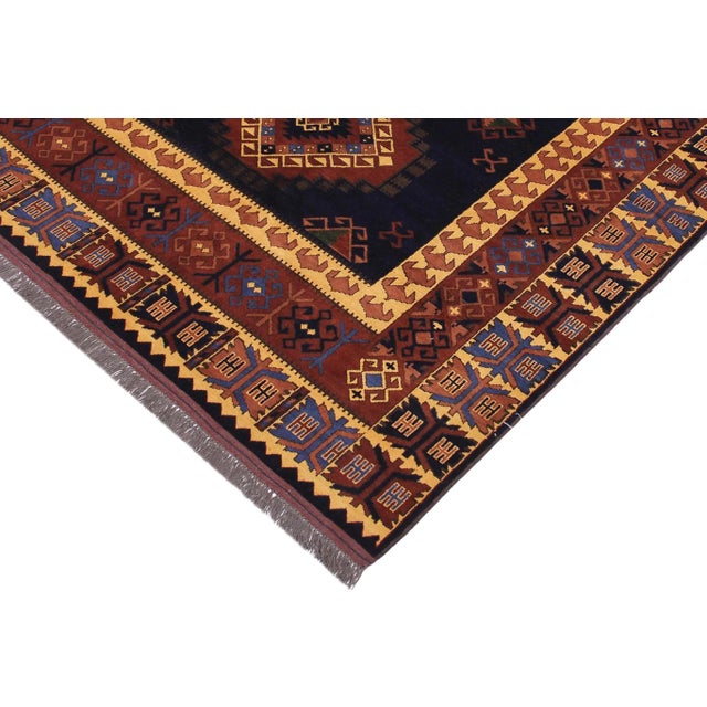 1980s 1980s Vintage Tribal Kargahi Zulma Hand Knotted Rug For Sale - Image 4 of 10