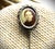 Late 19th Century Antique European Victorian 9k Gold Sepia Photo Portrait Stickpin For Sale - Image 5 of 13