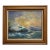 Large Seascape Vintage Painting, Framed For Sale