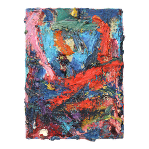Heavy Impasto Modernist Colorful Oil Painting
