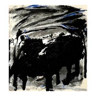 Emil Schumacher, Limited Edition Serigraph Terraraph Print Abstract Art Informel For Sale