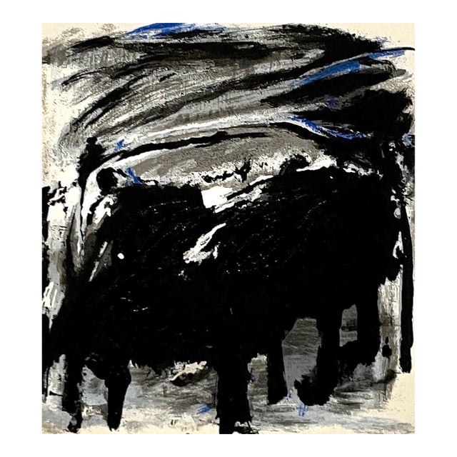 Emil Schumacher, Limited Edition Serigraph Terraraph Print Abstract Art Informel For Sale
