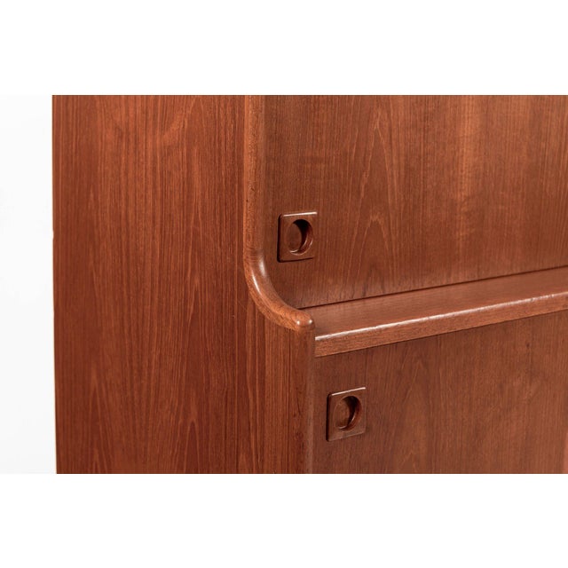 Mid-Century Danish Teak Tall Sideboard or Bar Cabinet by Johannes Andersen For Sale - Image 14 of 18