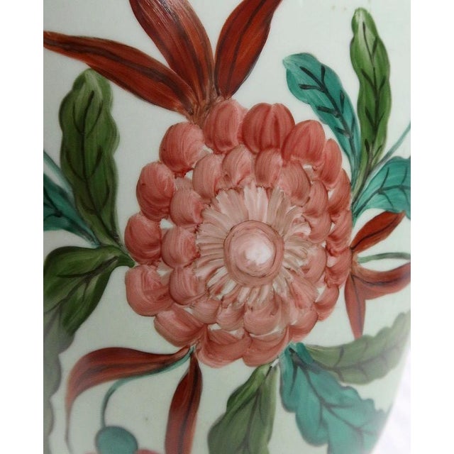 Limoges Porcelain Vase with Flower Decorations, 1930s For Sale - Image 9 of 18