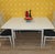 Mid-Century Modern Vintage White Square Extendable Dining Table, 1960s For Sale - Image 3 of 18
