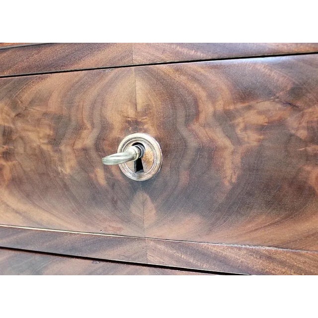 Small Antique Burl Veneer Commode For Sale - Image 9 of 18