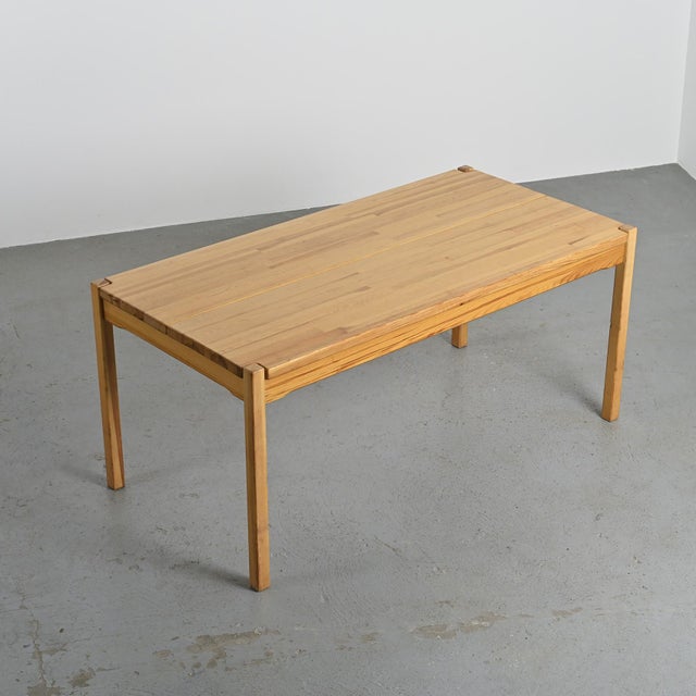 Pine Table and Benches, France, 1980s, Set of 3 For Sale - Image 3 of 18