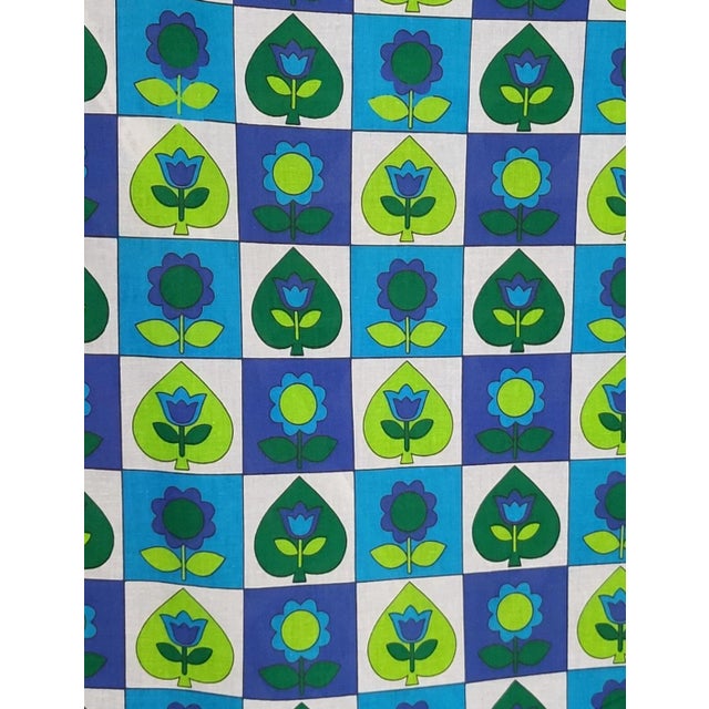 Mid-Century Modern Mid-Century Modern GermanCotton Fabric Bale for Curtains, 1970s For Sale - Image 3 of 7