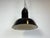 Industrial Black Enamel Factory Lamp with Cast Iron Top, 1930s For Sale - Image 9 of 18