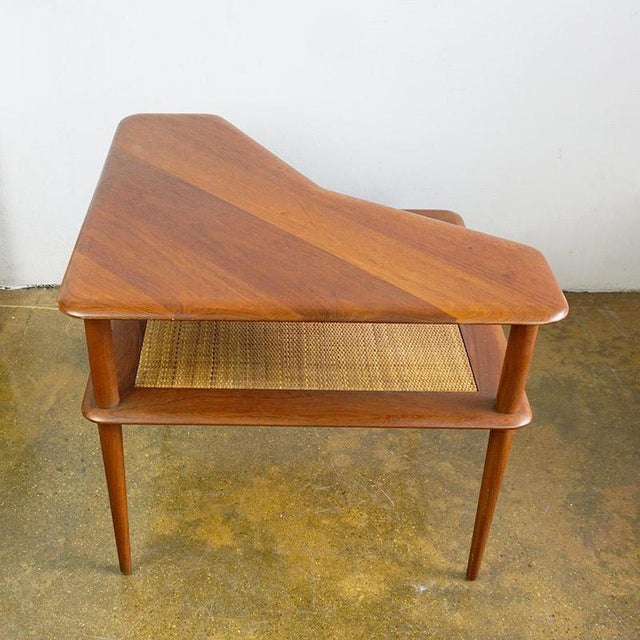 Wood Scandinavian Modern Minerva Side Table in Teak attributed to Peter Hvidt for Soborg Mobler, 1960s For Sale - Image 7 of 12