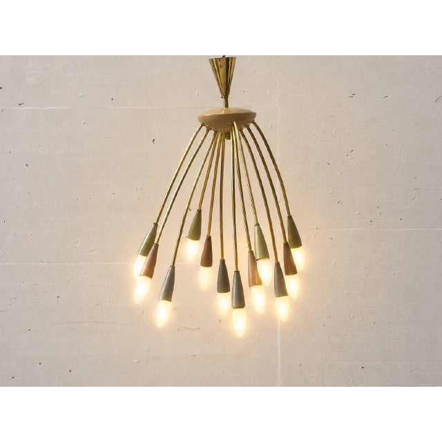 Vintage Sputnik Spider Lamp, 1950s For Sale - Image 11 of 13