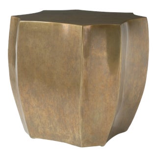 Century Furniture Emerge Brass Lamp Table For Sale