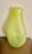 Dartington Crystal Chartreuse Green Modern Glass Studio Vase For Sale - Image 4 of 4