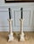 1960s Exceptional Pair of Italian Hand-Carved Alabaster Neoclassical Column Table Lamps – Newly Rewired For Sale - Image 4 of 10