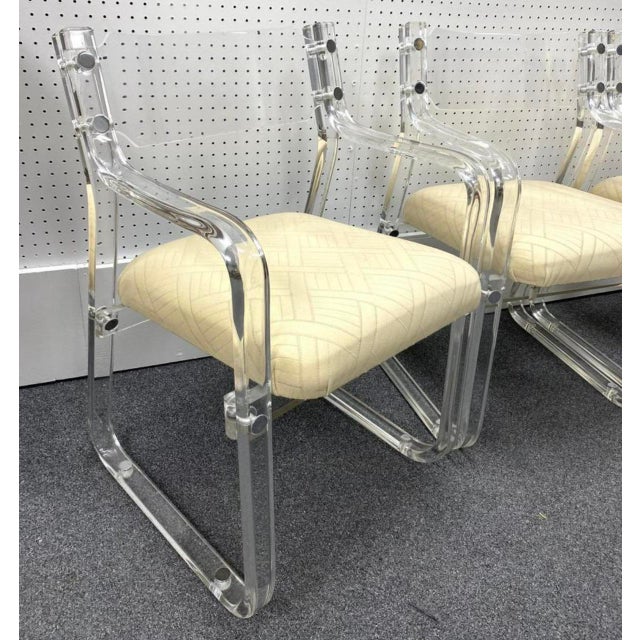 1950s Mid-Century Lucite Chairs For Sale - Image 5 of 7