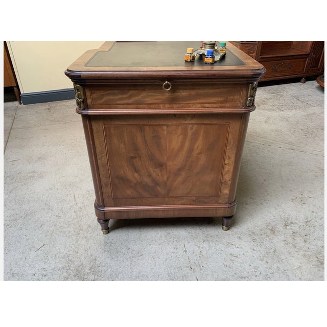 Antique Art Nouveau Desk with Bronze Decorations, 1900 For Sale - Image 11 of 13