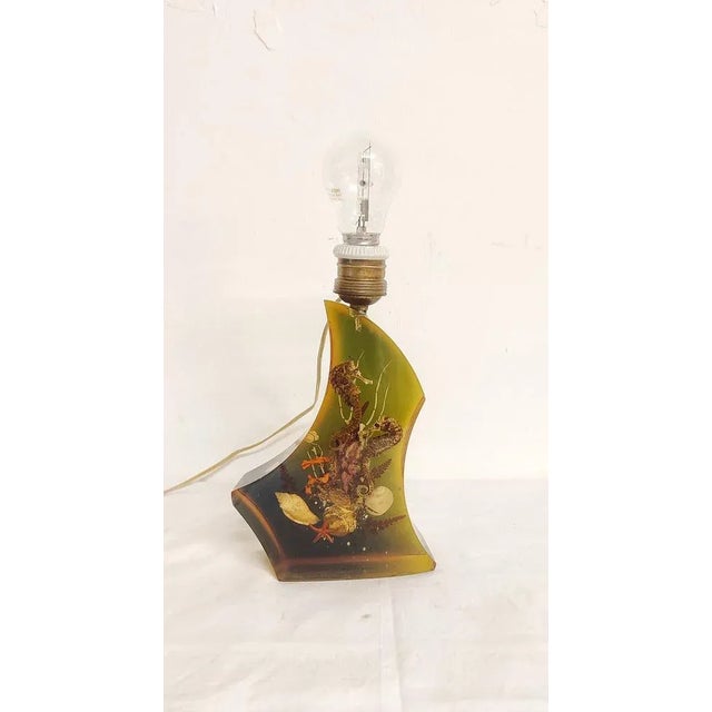 Spanish Resin Table Lamp, 1970s. For Sale - Image 12 of 12