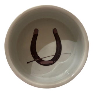 Horseshoe Ceramic Dog Bowl For Sale