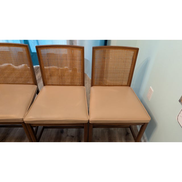 Michael Taylor Michael Taylor for Baker Furniture New World Collection Dining Set of 7 For Sale - Image 4 of 15