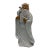 Vintage Signed Japanese Kutani Moriage Porcelain Jurojin Statue For Sale