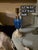 Mid 19th Century Star and Punty Blue Glass Font Lamp For Sale - Image 4 of 7