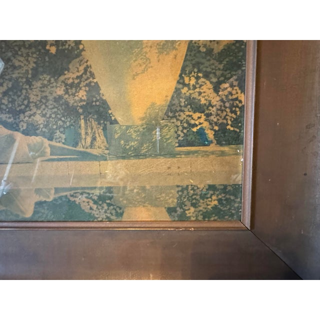Early 20th Century Vintage Maxfield Parrish Large Garden of Allah Framed Print For Sale - Image 5 of 6