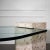 Samuel Marx 1970's Fossilized Coquina Coral Stone Table with Glass Top For Sale - Image 4 of 12