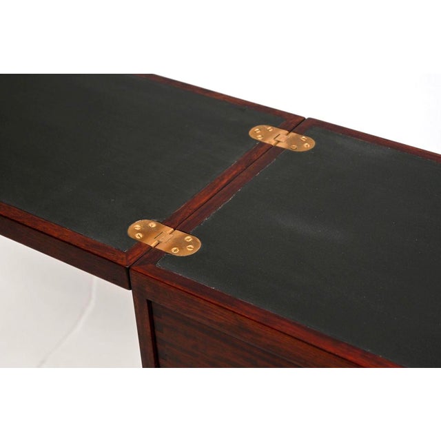 1960s Vintage Danish Captains Bar attributed to Reno Wahl Iversen for Dyrlund, 1960s For Sale - Image 5 of 11