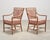 Set of Four McGuire Spindle-Back Rattan Ikat Dining Armchairs For Sale In Sacramento - Image 6 of 18