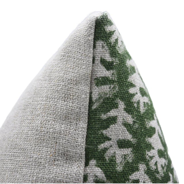 Textile Fabdivine Handcrafted Cushion Cover 20x20 Inch Floral Design Thick Linen-Wajeer For Sale - Image 7 of 8