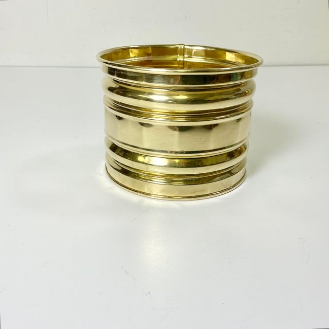 There is nothing more lovely than a vibrant green plant in a brass planter. It adds a touch of sophistication to any room...