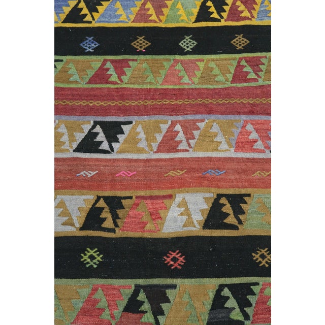 Vintage Turkish Kilim Runner-3′3″ × 8′9″ For Sale - Image 4 of 13