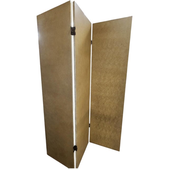 Vintage Hand-Painted Italianate Floral 3-Panel Dressing Screen Room Divider For Sale - Image 4 of 18