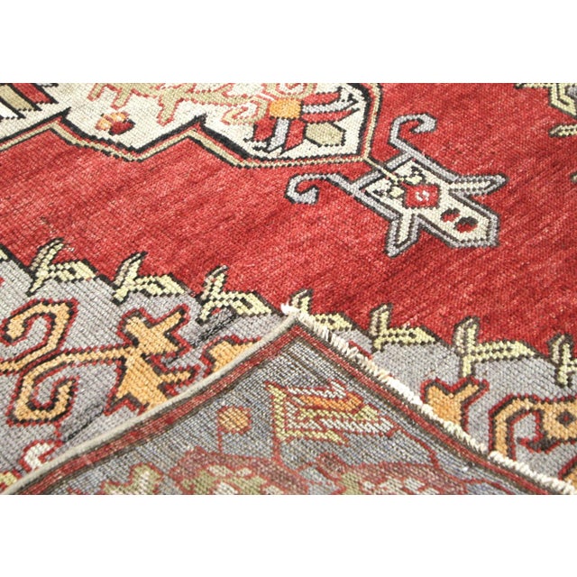 1960s Turkish Oushak Runner For Sale - Image 4 of 6